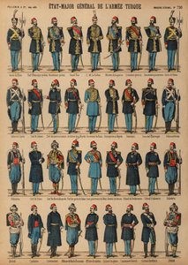 Uniforms of the Ottoman Turkish Army by French School