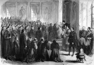 Vatican Council I (1869-1870): Pope Pius IX received in general audience the French ecclesiastics who followed the bishops