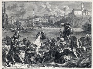 Vendee War (1793-1796): the Vendeans, defeated at the Battle of Cholet, return to the Loire on October 18