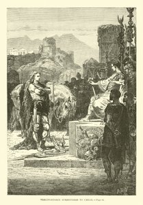 Vercingetorix Surrenders to Caesar by French School