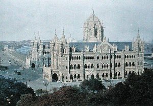 Victoria Terminus, Bombay, engraved by Gillot, c.1910