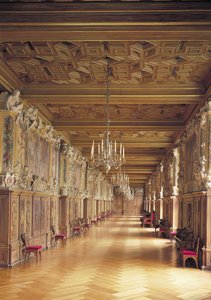 View down the length of the Gallery of Francis I