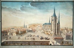 View of Dourdan by a Prisoner by French School