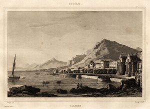 View of Palermo, Sicily by French School