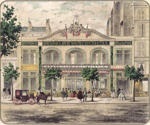 View of the Grand Cafe du XIXeme Siecle, Paris, 1857