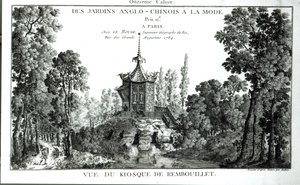 View of the Kiosk at Rambouillet, from Jardins Anglo-Chinois a la mode by George Louis le Rouge, published 1775-78 by French School