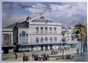 View of the Theatre de la Gaite in Paris