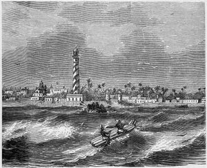View of the city of Pondichery (Pondicherry), India