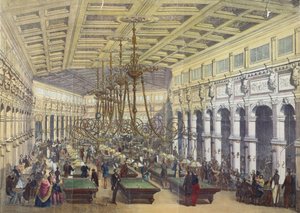 View of the interior of the Grand Cafe Parisien, Paris, engraved by Thibault, 1855 by French School