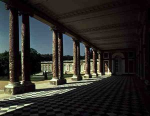 View of the Terrace on the Right Wing of the Grand Trianon, c.1725 by French School