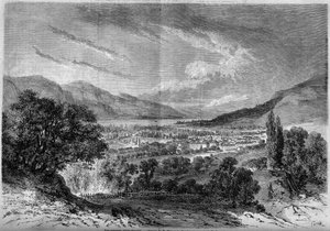 View of the City of Aix-les-Bains, Savoie (73)