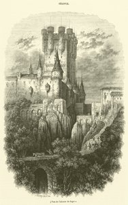 View of the Alcazar of Segovia by French School