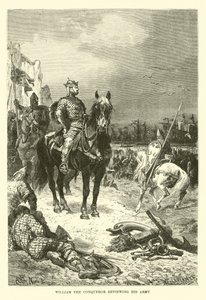 William the Conqueror reviewing his army by French School