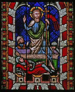 Window N-chapA depicting the Resurrection