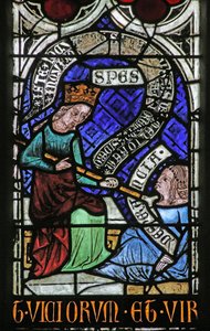 Window Depicting Psychomachia: Hope and Despair