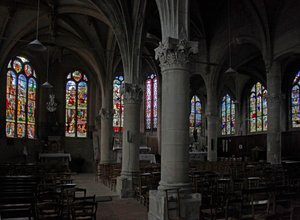 Window depicting View by French School