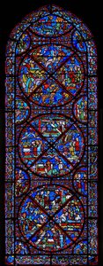 Window Depicting Scenes from the Life of St. Stephen by French School