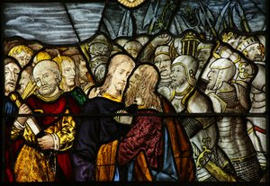Window depicting the Betrayal in Gethsemane