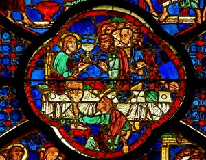 Window depicting the Last Supper