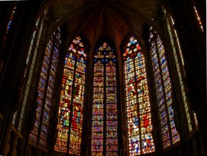 Window depicting the east end lancets by French School