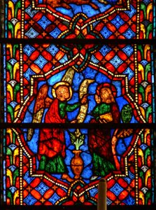 Window 0 depicting the Annunciation by French School