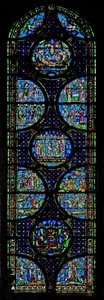 Window w0 depicting the Childhood of Christ by French School
