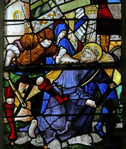 Window w0 depicting the Via Crucis