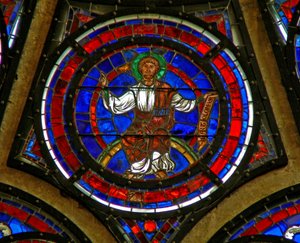 Window depicting St Bartholomew