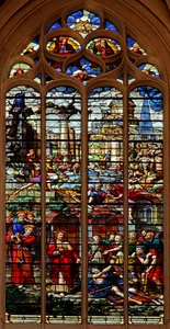 Window depicting Christ healing the paralytic