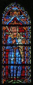 Window w103 depicting Judith by French School