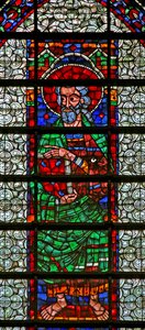 Window w109 depicting an Apostle