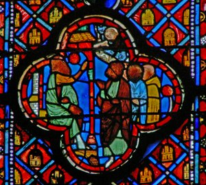 Ezekiel Speaks to a Crowd at the Temple Gate by French School