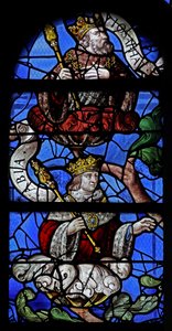 Window depicting King Abia and King Josaphat on the Tree of Jesse by French School