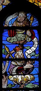 Window depicting King Asa and King Rosboam on the Tree of Jesse by French School