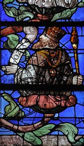 Window depicting King Hosiah on the Tree of Jesse by French School