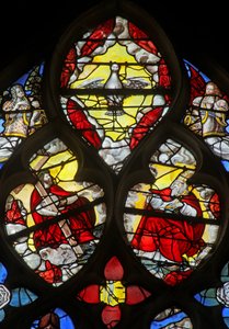 Window depicting the Trinity