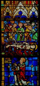 Roasting Alive of St Vincent (Window W10) by French School