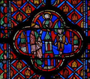 The Vision of Ezekiel with a Cherubim by French School