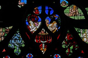 Scenes from the Last Judgement by French School