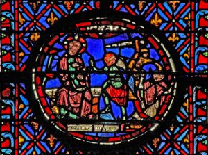 God Allows Satan to Tempt Job by French School