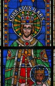 Emperor Conrad and Son by French School