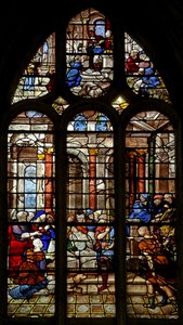Window depicting the Presentation in the Temple by French School