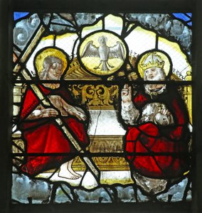 Window w18 depicting the Trinity by French School