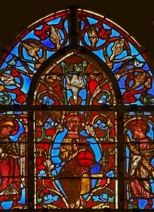 Christ with the Holy Spirit, Isaac and Manasses by French School