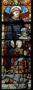 Window depicting St Guillaume and Guillaume de Montmorency