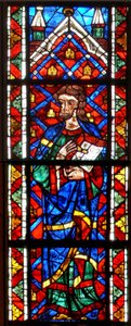 Window depicting a prophet