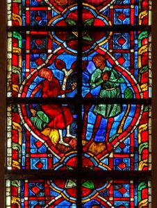 Window depicting Adam weeps?