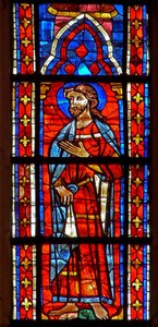 Window depicting an Apostle by French School