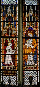 Window depicting the Virgin and Child and the donor by French School