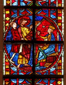 Window depicting St James before Herod